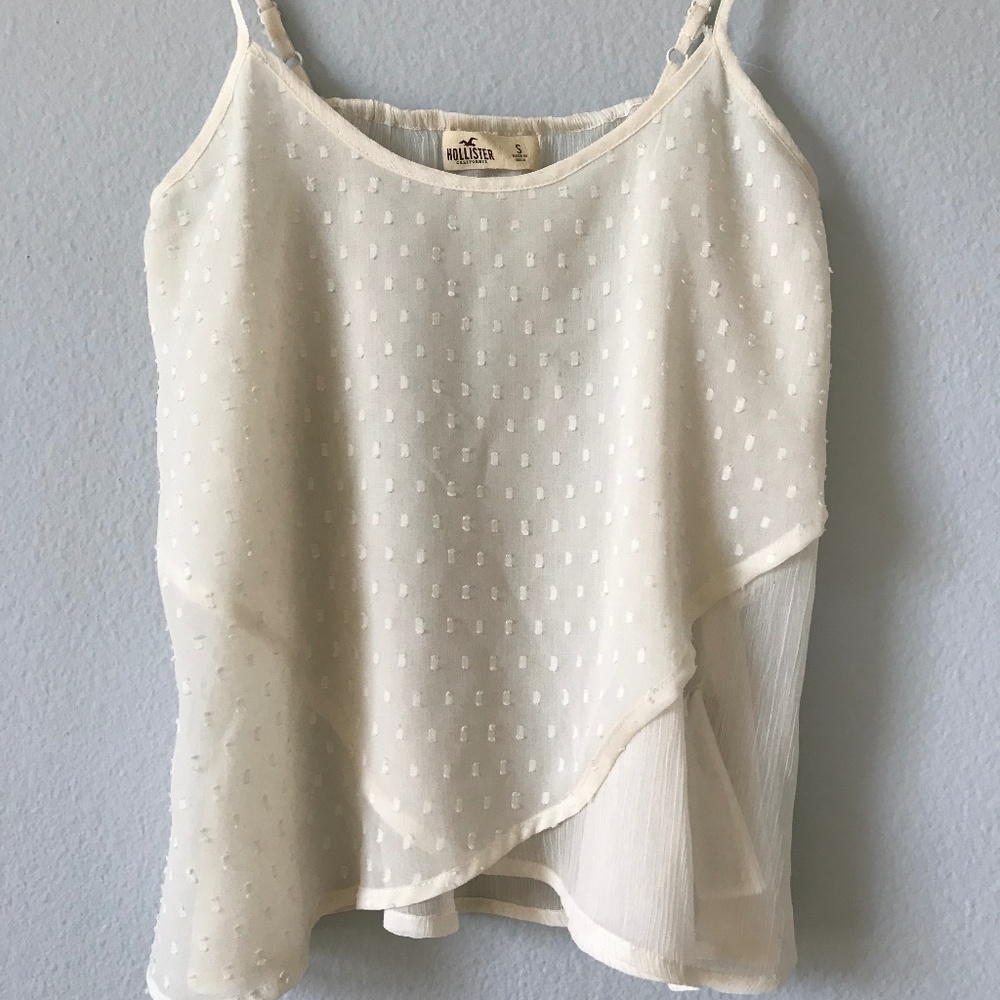 Hollister l Cream sheer tank